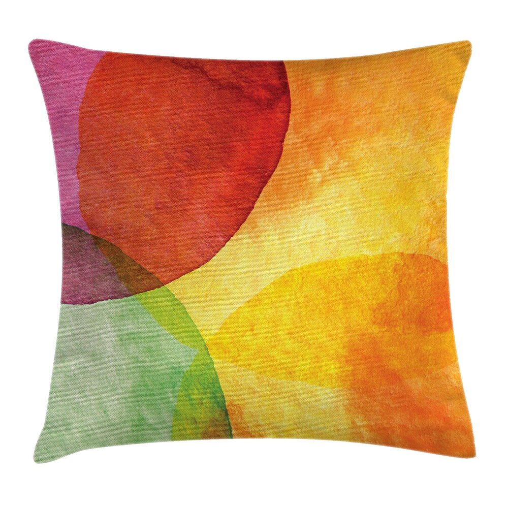 5520 Abstract Throw Pillow Cushion Cover, Abstract Watercolor Painted Paper